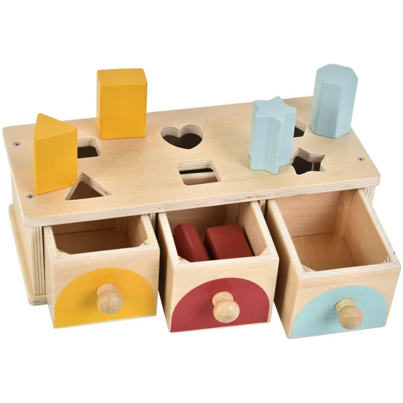 Rappa 2Kids Toys Třídění tvarů Šuplíčky
