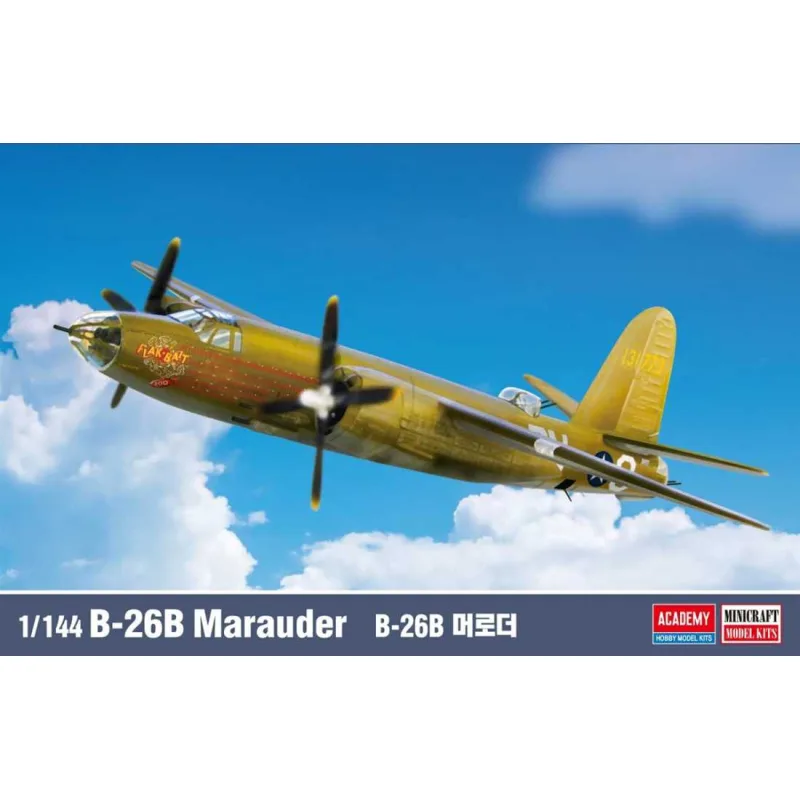Academy Model Kit letadlo 12656 - USAAF B-26 "Medium bomber" (1:144)