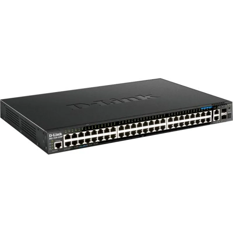 D-Link DGS-1520-52MP 44 ports GE PoE + 4 ports 2.5 GE PoE + 2 10 GE ports + 2 SFP+ Smart Mang. Sw. DGS-1520-52MP/E