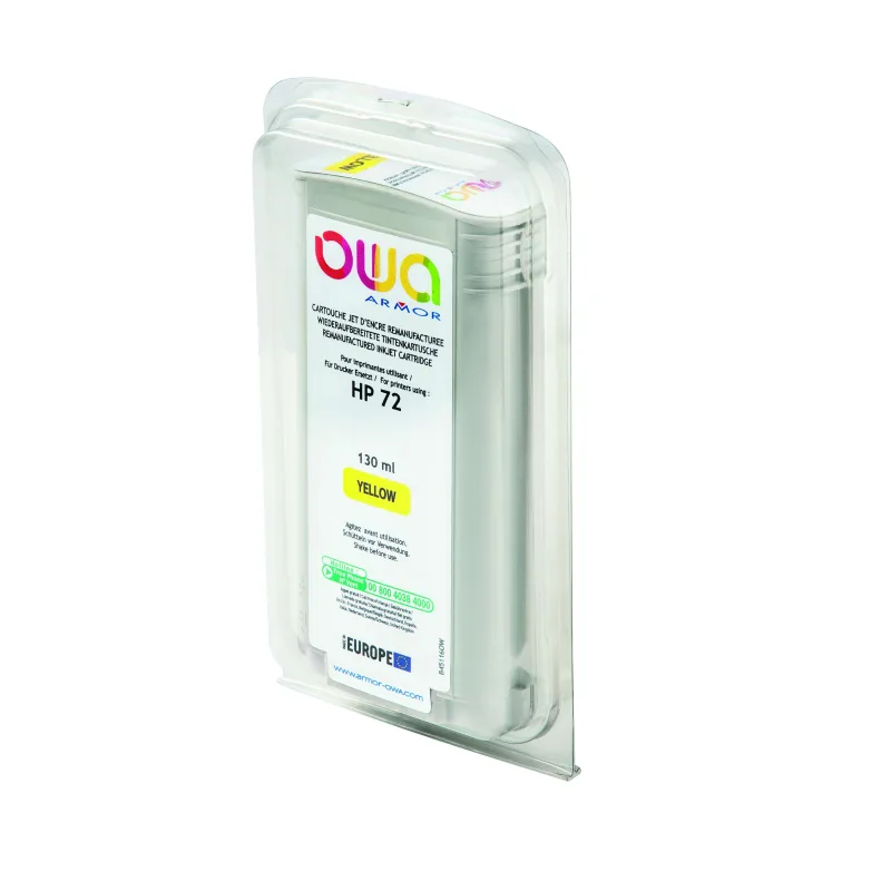 OWA Armor ink-jet kompatibilní s HP DJ T1100 yellow, 130ml, kom.s C9373A B45116OW