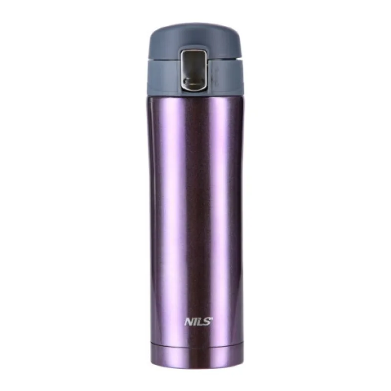 Termoska NILS Camp NCB10 fialová, 500 ml.