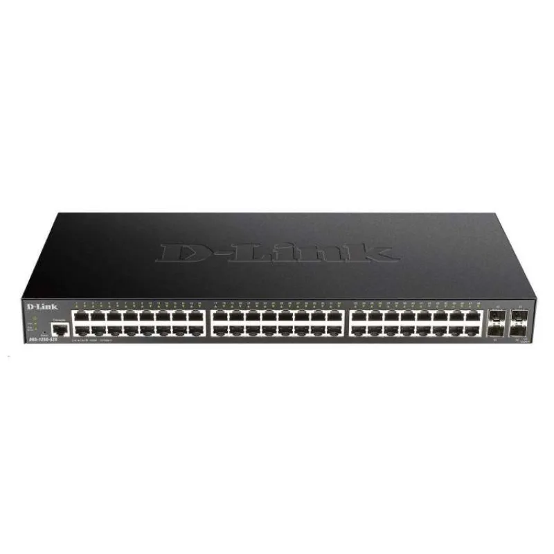 D-Link DGS-1250-52X 52-portový gigabitový inteligentný prepínač, 48x GbE, 4x SFP+ (DGS-1250-52X/E)