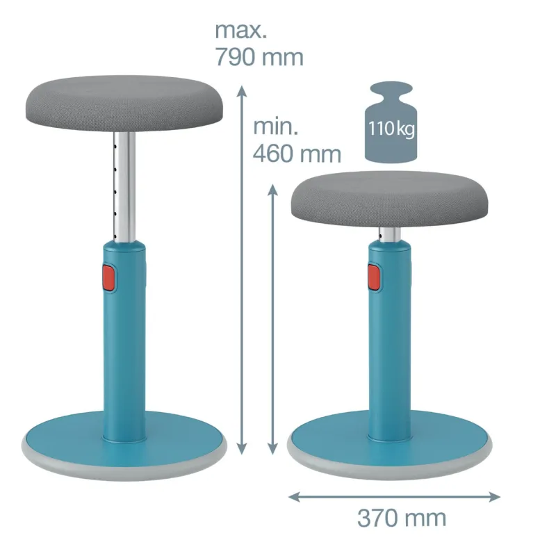 ESSELTE Leitz Ergo Cosy ergonomická balanční židle, modrá 65180061