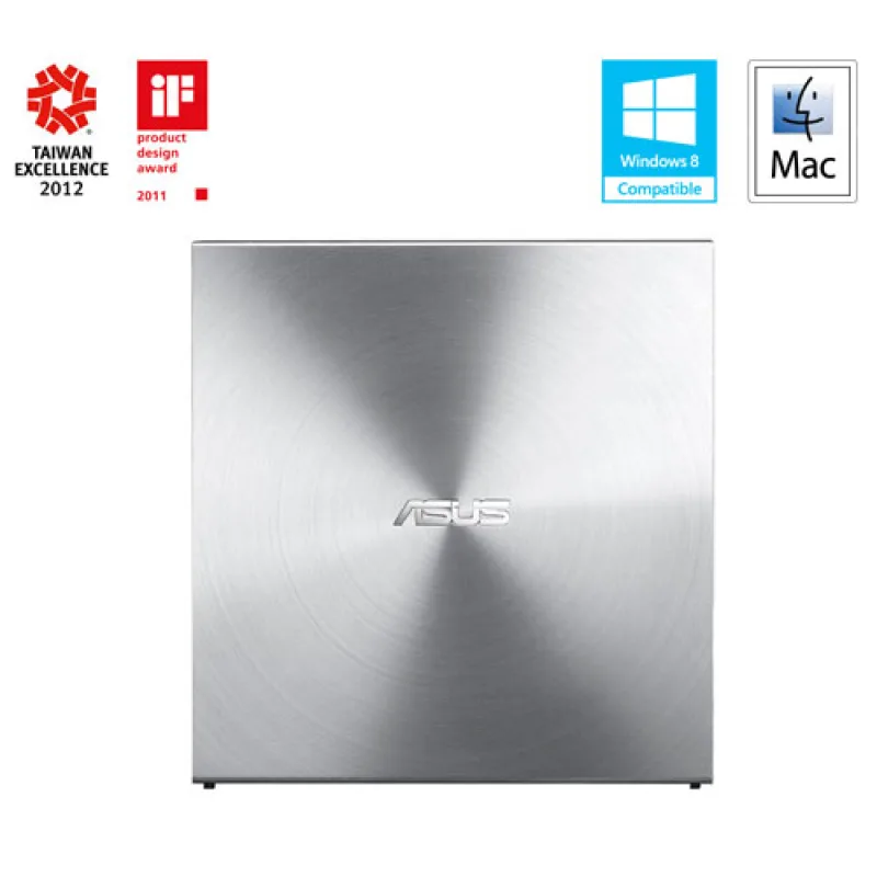 ASUS SDRW-08U5S-U stříbrná ultraslim DRW USB-A + software 90DD0112-M29000