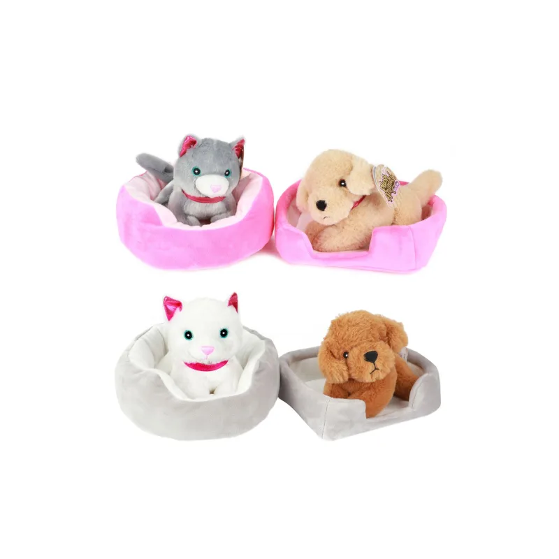 Teddies Zvieratko v pelíšku plyš 4 farby 22x24cm 24m+