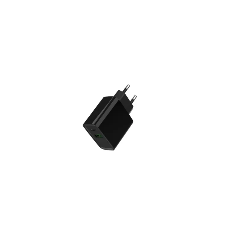 GEMBIRD PD nabíječka USB-A USB C 20W černá TA-UC-PDQC20-01-BK