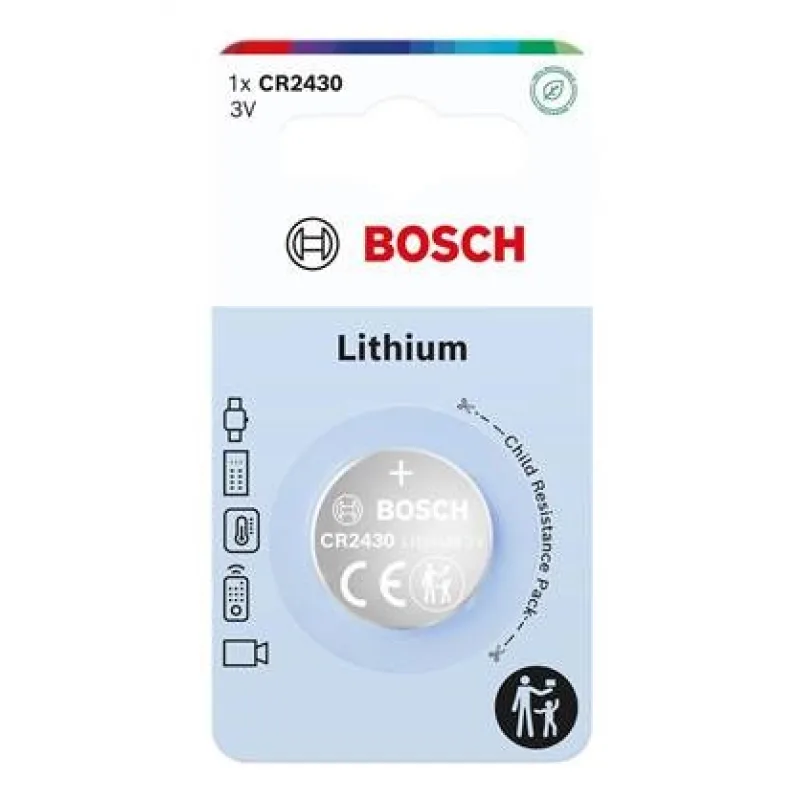 Bosch CR2430B1/ 00 Lithium (Blistr 1 ks) 444347,00