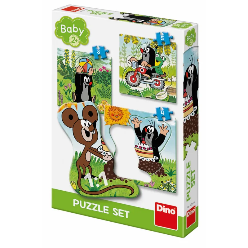 Dino puzzle baby Krtko na lúke 3-5 baby puzzle
