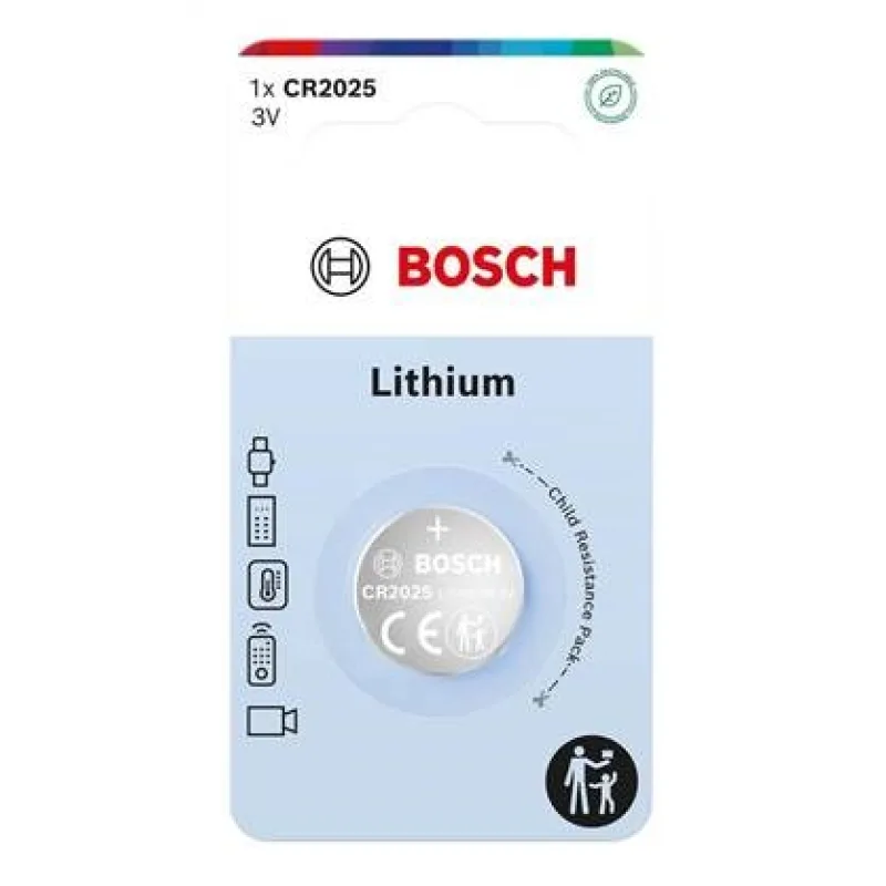 Bosch CR2025B1/ 00 Lithium (Blistr 1 ks) 444341,00