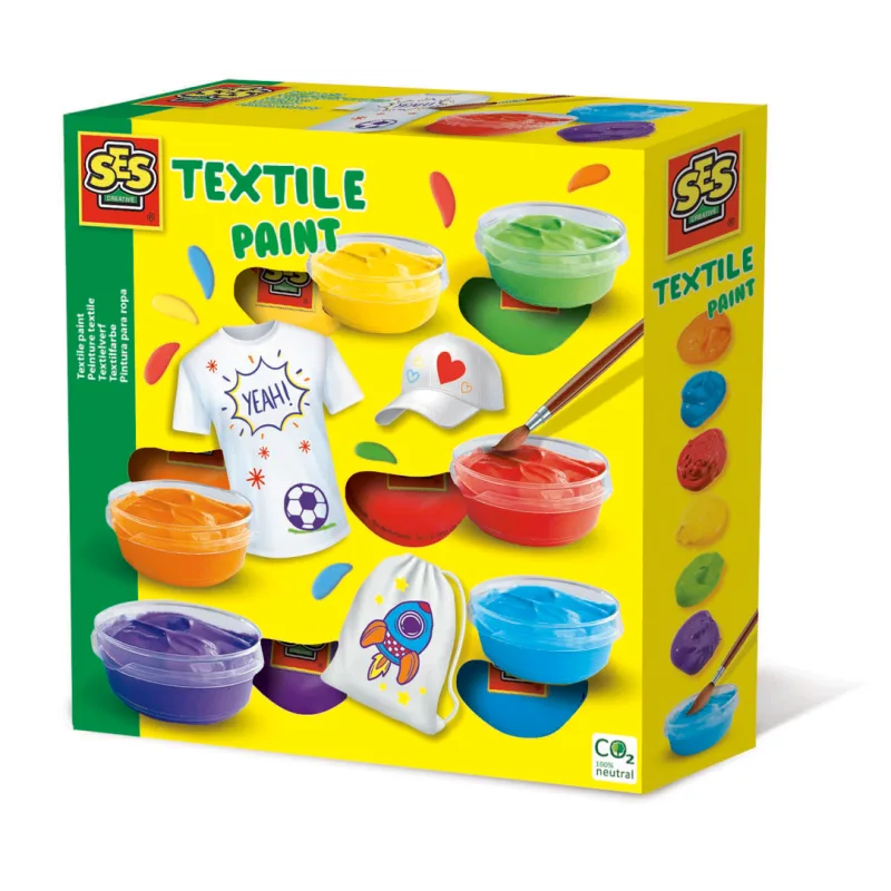SES Farby na textil, 6 farieb