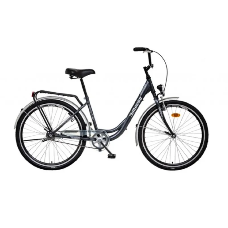 LIBERTY Městské jízdní kolo Avenue 26" 1 spd. 2026 antracitové, Přední vidlice Pevná