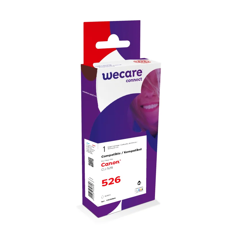 WECARE ARMOR ink kompatibilní s Canon CLi-526, 10,5ml, černá/black K12561W4