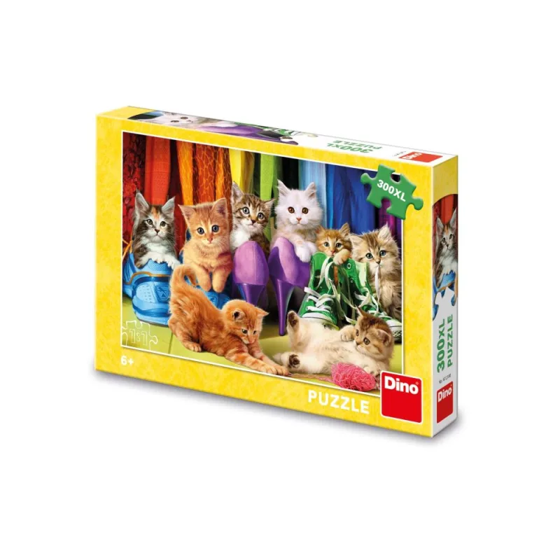 Dino FAREBNÉ MAČIATKA 300 XL Puzzle
