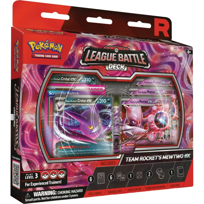Pokémon Company Pokémon TCG: Team Rocket's Mewtwo ex League Battle Deck