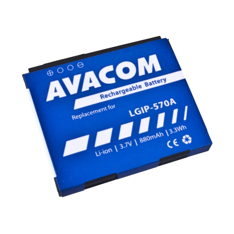 Baterie AVACOM GSLG-KP500-S880A do mobilu LG KP500 Li-Ion 3,7V 880mAh (náhrada LGIP-570A) GSLG-KP500-S880A