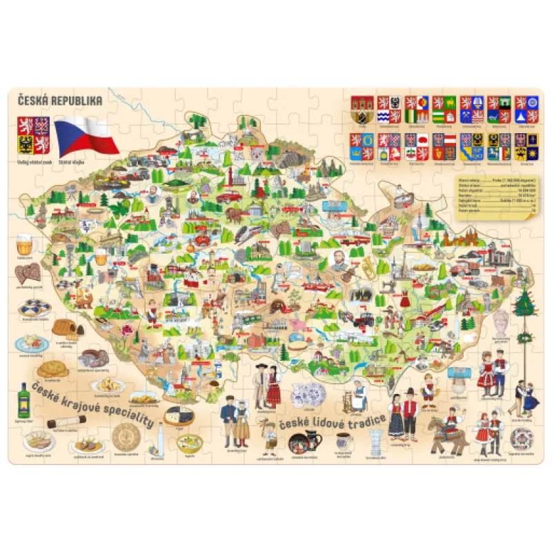 Popular Puzzle, Mapa České republiky, 160 ks