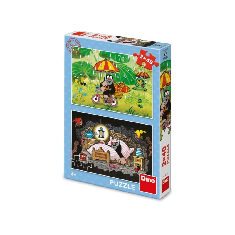 Dino KRTKOV DEŇ 2x48 Puzzle