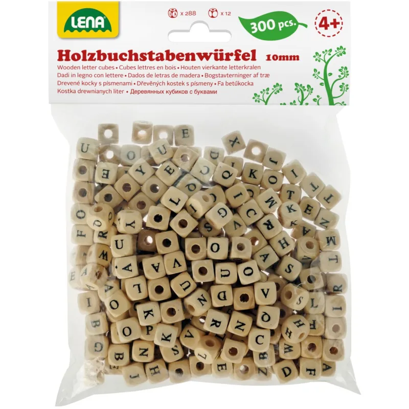 Lena Drevené písmenká, abeceda 300 ks