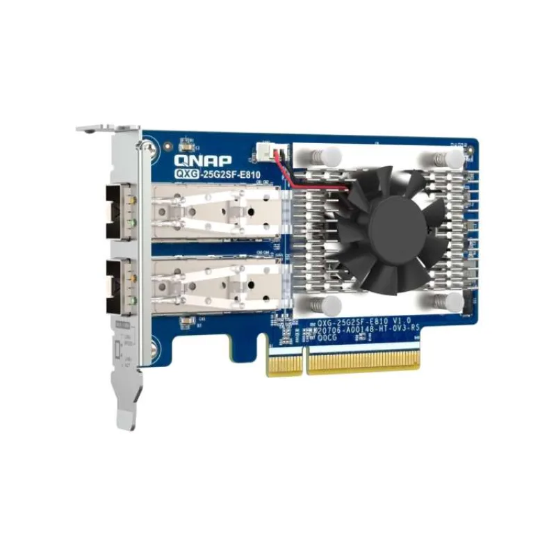 QNAP QXG-25G2SF-E810 - 2x 25GbE SFP28,PCIe Gen3 x8 (QXG-25G2SF-E810)