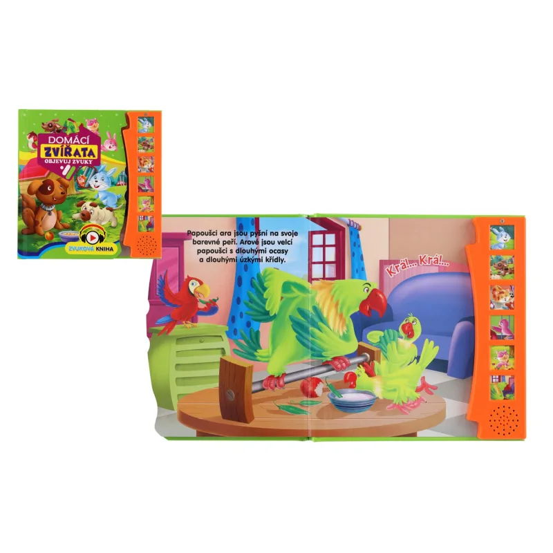 FONI Book Zvuková knižka Domáce zvieratá Objavuj zvuky SK verzia 19x19,5cm