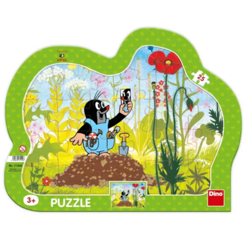 Deskové puzzle 25 dílků - Krtek a kalhotky