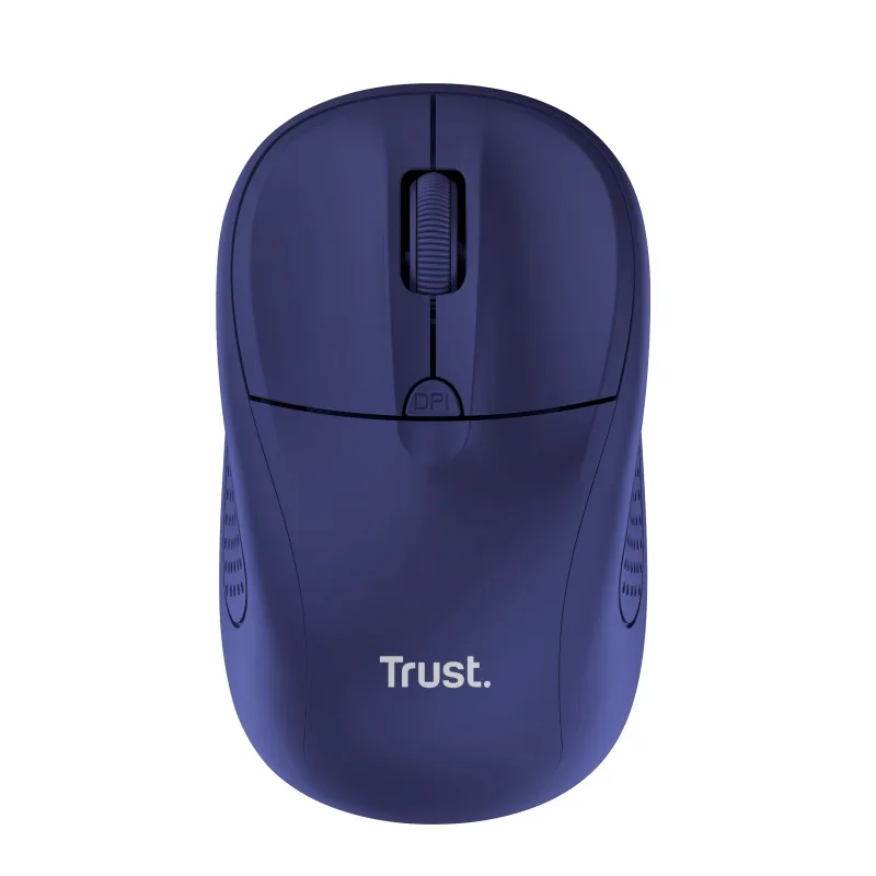 TRUST Primo/Kancelářská/Optická/1 600 DPI/Bezdrátová USB/Modrá 24796