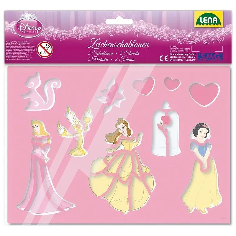 Kreslící šablony Disney Princezny