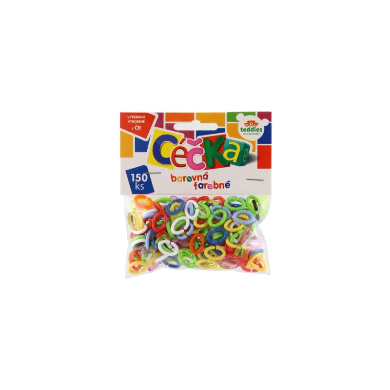 Teddies Céčka farebné 150 ks plast v sáčku