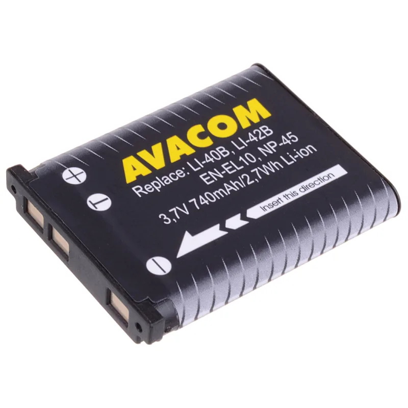 Baterie AVACOM Olympus Li-40B, Li-ion 3.7V 740mAh DIOL-LI40-AVA