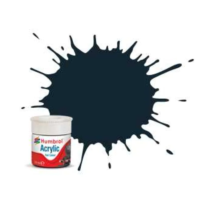Humbrol farba akryl železničná AB2414 - No RC414 Executive Dark Grey - Matná - 14ml