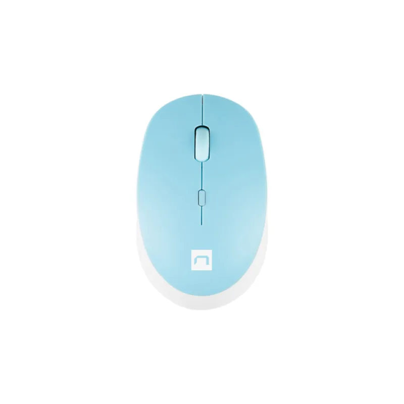 Natec optická myš HARRIER 2/1600 DPI/Kancelářská/Optická/1 600 DPI/Bezdrátová Bluetooth/Světle modrá NMY-1963