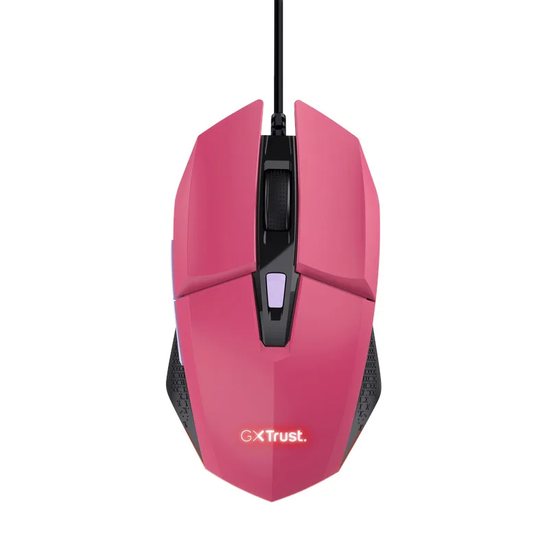 TRUST GXT 109 FELOX/Herní/Optická/Pro praváky/6 400 DPI/Drátová USB/Růžová 25068