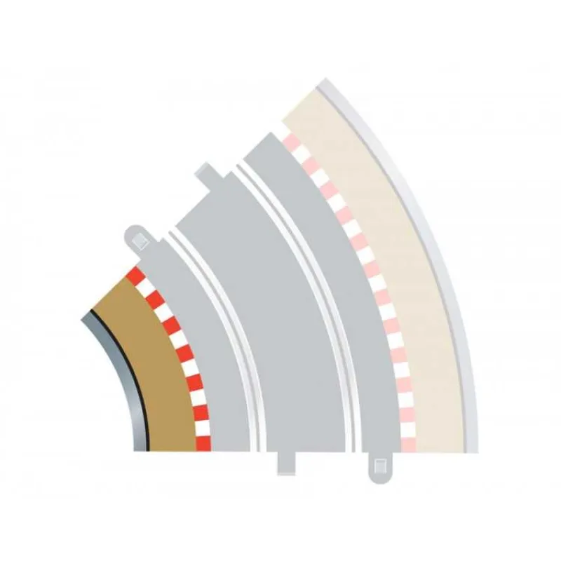 Scalextric Rozšírenie trate SCALEXTRIC C8225 - Radius 2 Vnútorný okraj/Bariera 45°