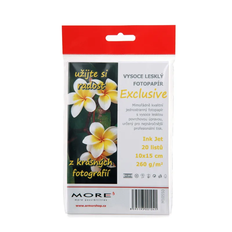 Armor fotopapír Exclusive 260g, glossy 10x15 M10550