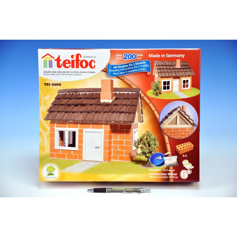 Směr Teifoc Stavebnica Domček Carlos 200ks v krabici 35x29x8cm