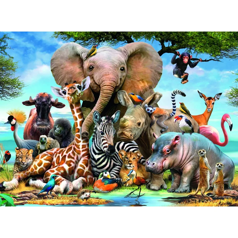 Ravensburger puzzle African Friends 300d