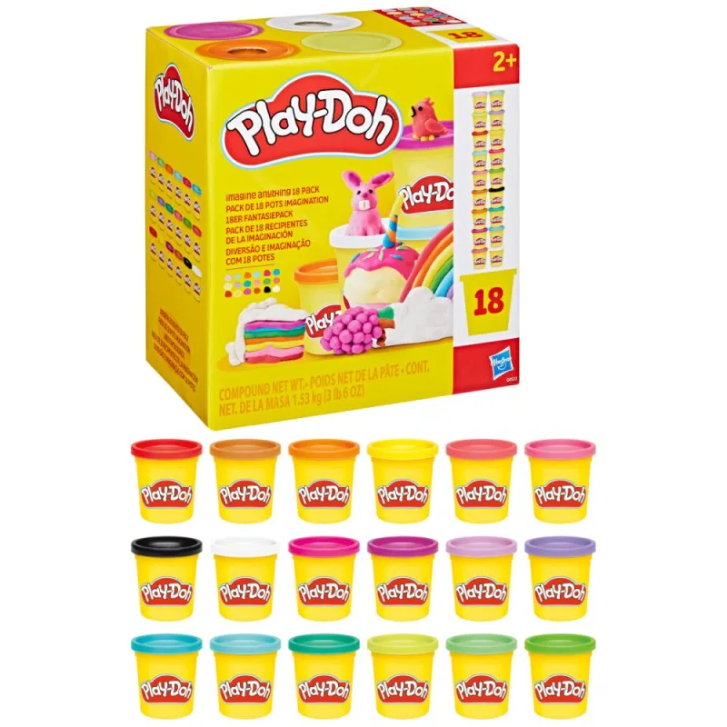 HASBRO - Play-Doh 18 ks kelímků, velké balení