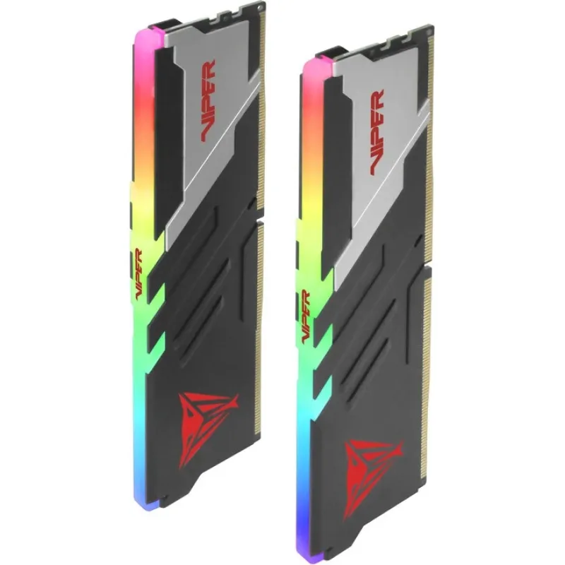 Patriot Viper Venom/DDR5/32GB/6400MHz/CL32/2x16GB/RGB/Black/Silv PVVR532G640C32K
