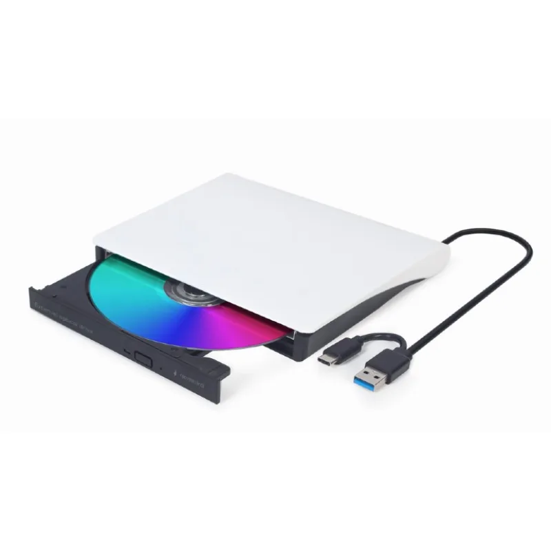 GEMBIRD externí USB DVD mechanika, černobílá DVD-USB-031-BW