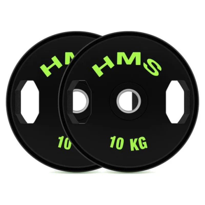 Sada pogumovaných olympijských kotoučů HMS TOG10, 2x10 kg