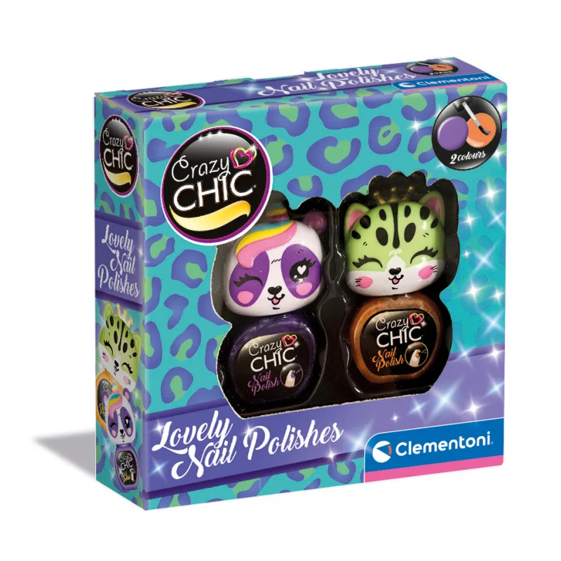 Clementoni Crazy CHIC - Lovelly Collection - Laky na nehty, set 1