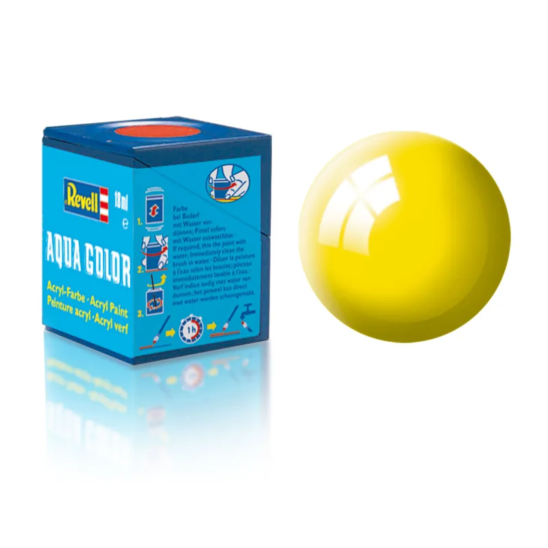 Revell farba akrylová - 36112: lesklá žltá (yellow gloss)