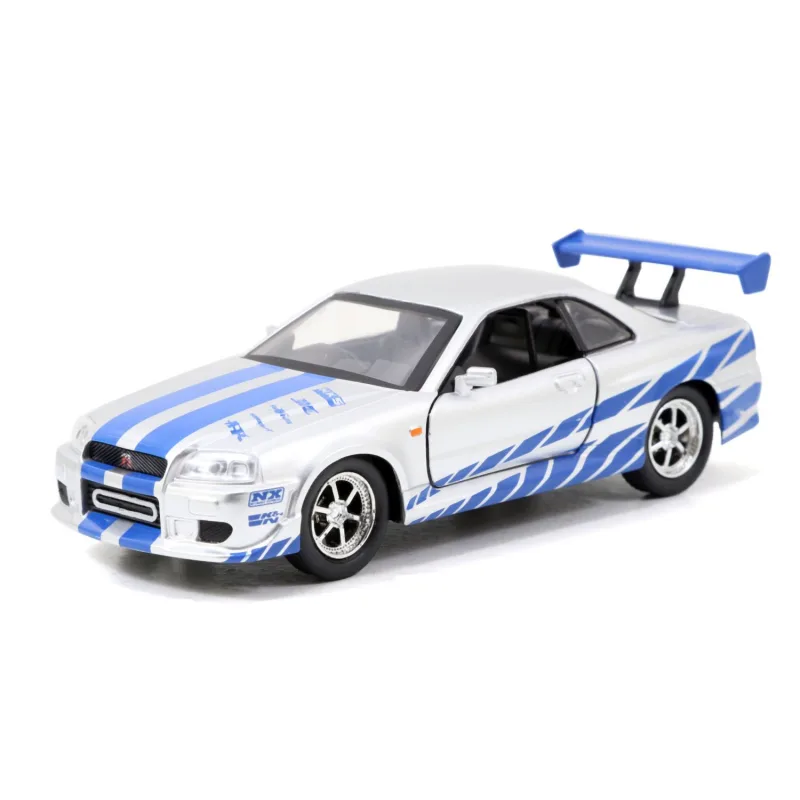 Jada Rychle a zběsile Twin Pack 2006 Mitsubishi Lancer Evo IX + Brianův 2002 Nissan Skyline GTR R34, 1:32 Wave 4/2