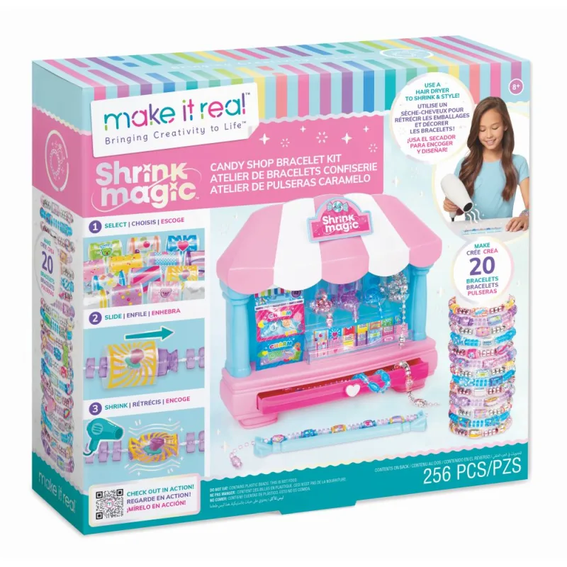 Make it Real Sada náramkov Shrink Magic Candy Shop