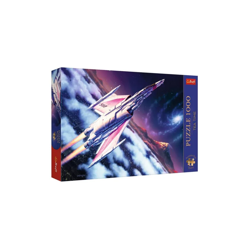 Trefl Puzzle Premium Plus: Let do vesmíru 1000 dílků 68,3x48cm v krabici 40x27x6cm
