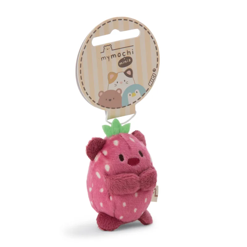 NICI přívěsek MyMochi Medvídek Nomo jahoda 5cm