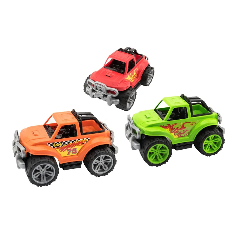 Teddies Auto terénne plast 34x22cm voľný chod 3 farby