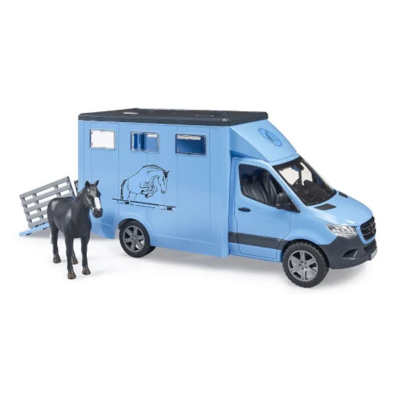 Bruder 2674 MB Sprinter Přeprava koní s figurkou koně