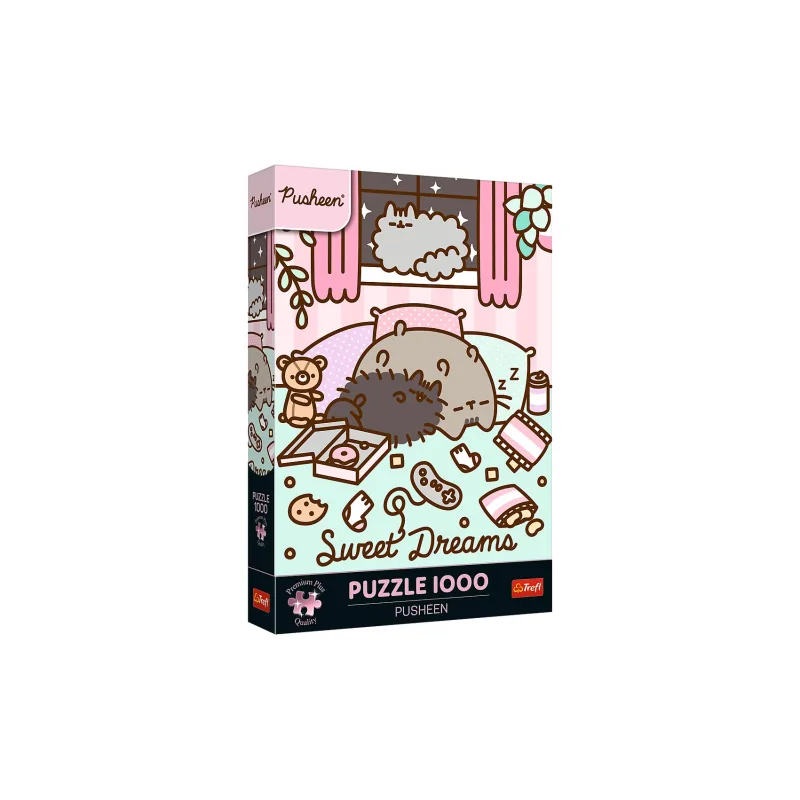 Trefl Puzzle Premium Plus: Pusheen 1000 dielikov 48x68, 3cm v krabici 27x40x6cm