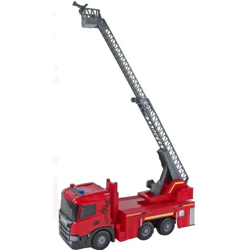 Mikro Trading 2-Play Traffic auto hasiči Scania 51cm na setrvačník na baterie se světlem a zvukem v krabičce